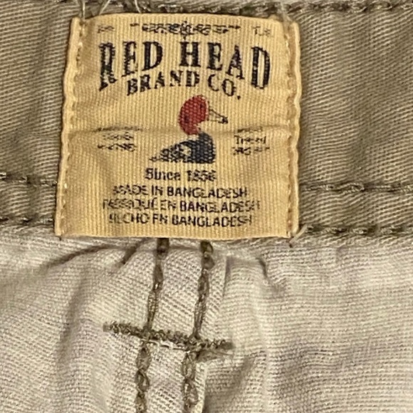 Red Head Y2K Cargo Shorts Plus Size Men 42 Green Plaid Mid Rise - Picture 3 of 11